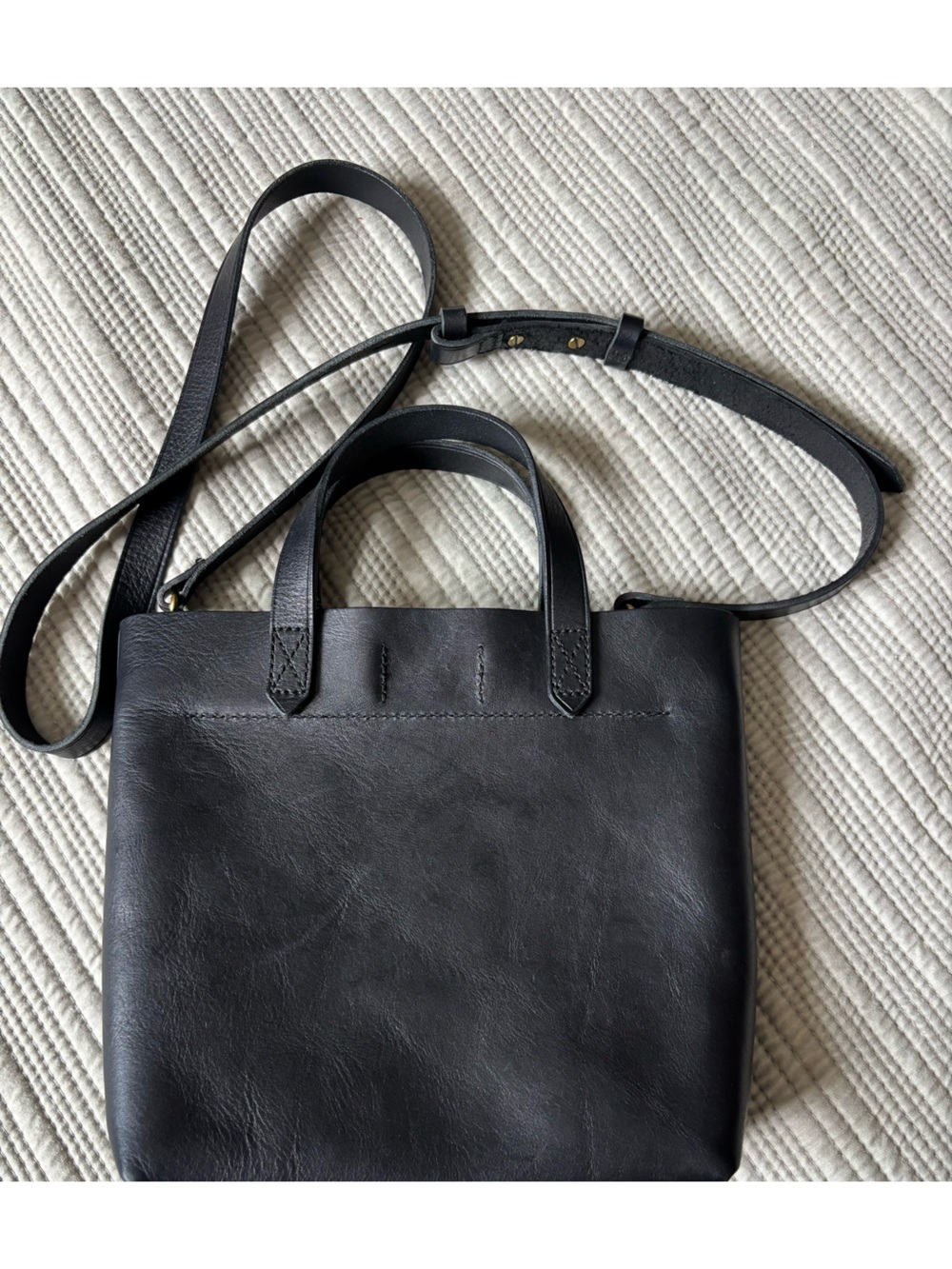 Madewell Mini Transport Tote in Black - Picture 2 of 8